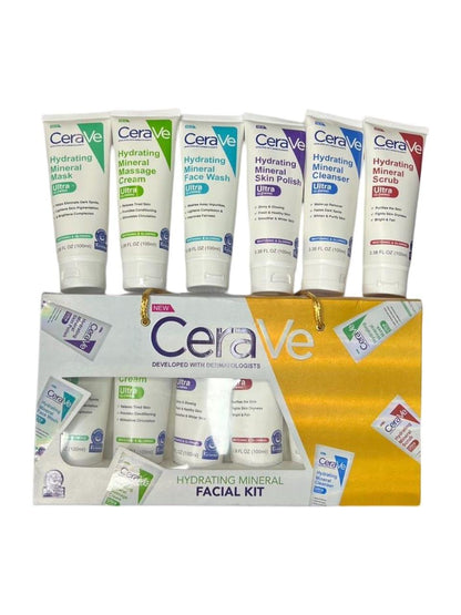 CeraVe Ultra Hydrating Mineral Facial Set – Deep Clean, Glow & Nourish