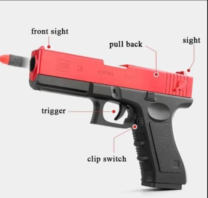 Soft Bullet Toy Gun – Safe Shooting Blaster with Foam Bullets for Kids
