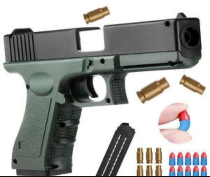 Soft Bullet Toy Gun – Safe Shooting Blaster with Foam Bullets for Kids