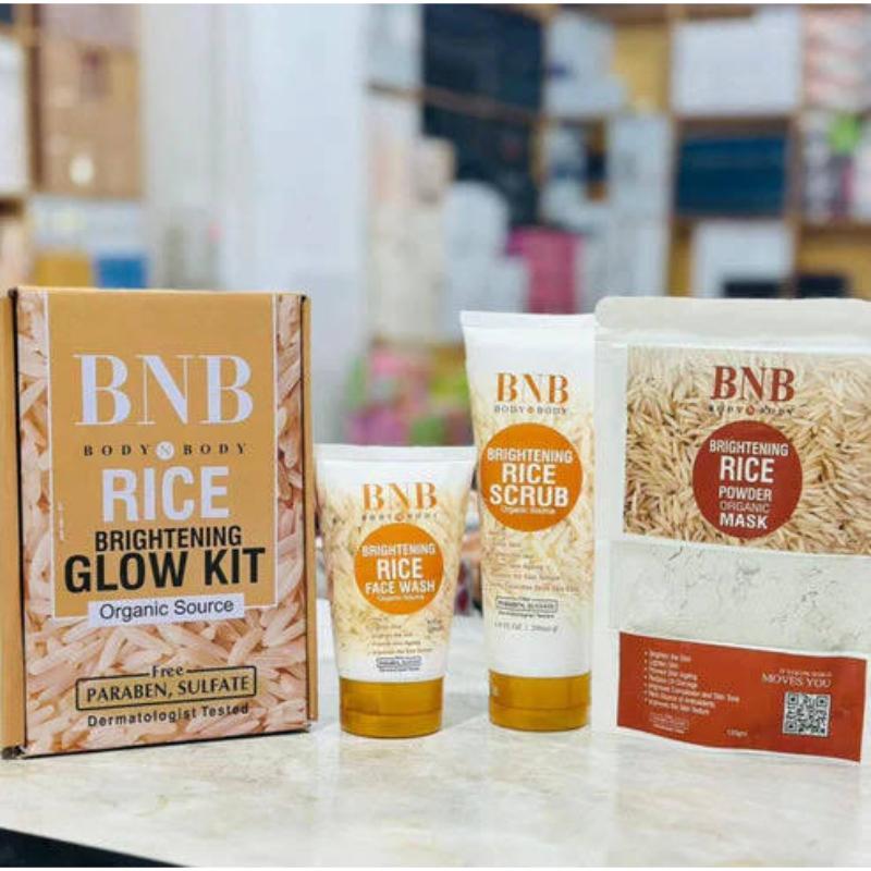 BNB Rice Brightening Kit – Natural Glow & Clear Skin Solution