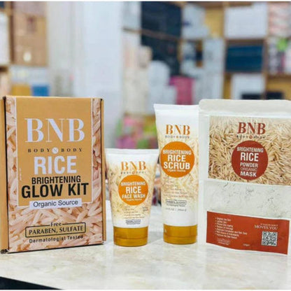 BNB Rice Brightening Kit – Natural Glow & Clear Skin Solution